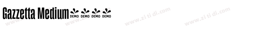 Gazzetta Medium字体转换